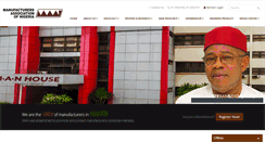 Desktop Screenshot of manufacturersnigeria.org